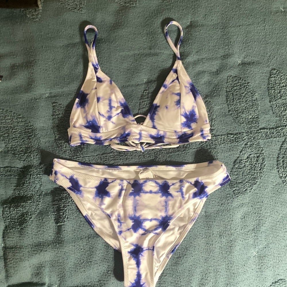 Tie dye bathing suit